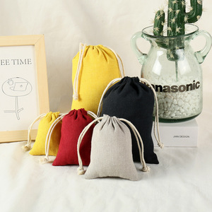 Factory Wholesale Solid Color Small Custom <strong>Canvas</strong> <strong>Drawstring</strong> Bag High Quality <strong>Drawstring</strong> <strong>Pouch</strong> for Jewelry Packing - Product Image 5