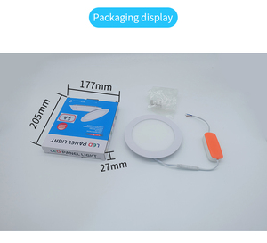 Kolay kurulum için gömülü kontrol ile sıcak satış Ultra ince dairesel RGB LED Panel lambası akıllı ampuller - Product Image 6