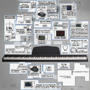 AMOSTRA GRÁTIS Piano OEM Piano Digital Piano Elétrico 88 Teclas Hammer Action Musical Instrument