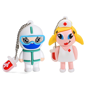 卡通礼品医生造型PenDrive 32gb USB 2.0闪存驱动器数据存储笔拇指驱动器医疗数据u盘 - Product Image 6