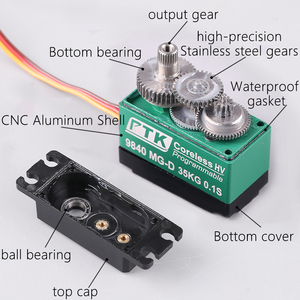 PTK 9840 TG-D 8.4V เซอร์โวโลหะไร้แปรงถ่านแรงสูง35กก. (รวมแขนเซอร์โว) เซอร์โวดิจิตอลโลหะเต็มรูปแบบ - Product Image 4