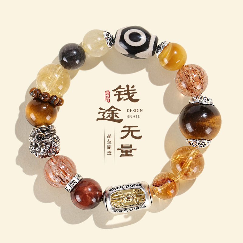 Colored Crystal Bracelet - Big Beads