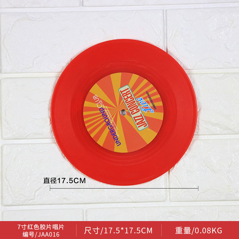 Disque vinyle rouge