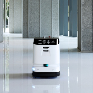 Ecovacs thương mại thông minh điện chân không <span class=keywords><strong>Robot</strong></span> hút cao điện 20KPa Lớn 10L Thùng rác cho văn phòng phức tạp sàn quét - Product Image 3