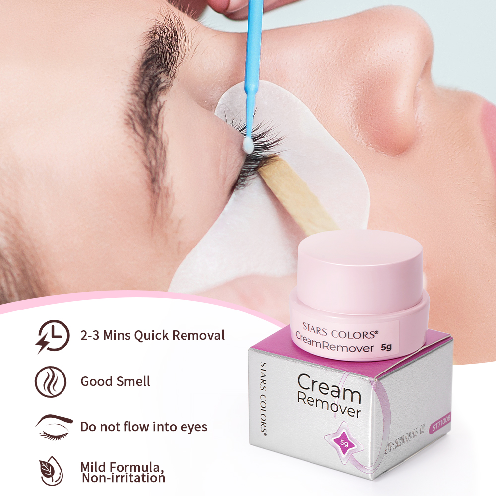 eyelash cream remover