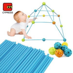 Nuevo diseño 118PCS Juego de bloques de construcción grandes Juguetes educativos de construcción de fortaleza para niños - Product Image 4