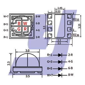 High Power Ws2812 Sk6812 Rgbw Smd <strong>Led</strong> <strong>3535</strong> Mini 4in1 4w <strong>3535</strong> <strong>Led</strong> Rgbw <strong>Led</strong> Light Module for <strong>Pcb</strong> - Product Image 2