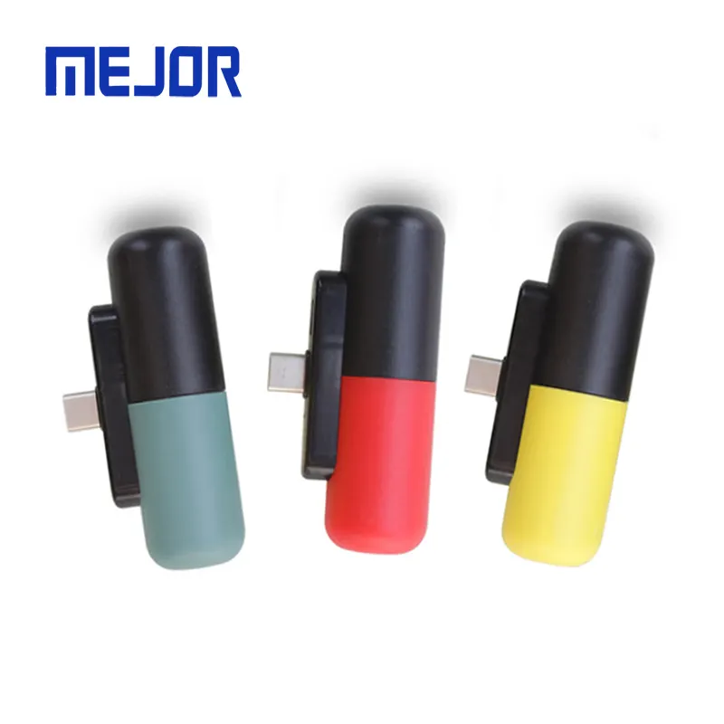 One tube mini Emergency powerbank Type C portable capsule phone charger 1 Time Use disposable power bank