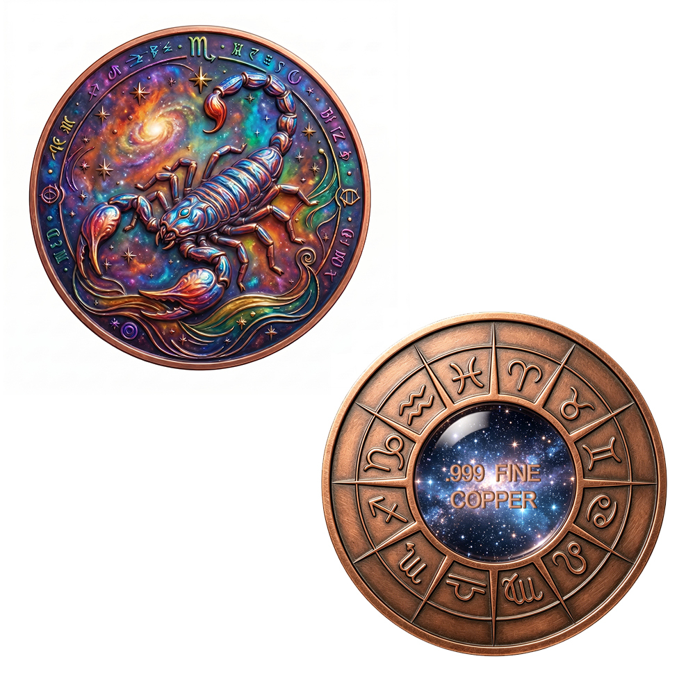 Moneda de regalo del zodiaco