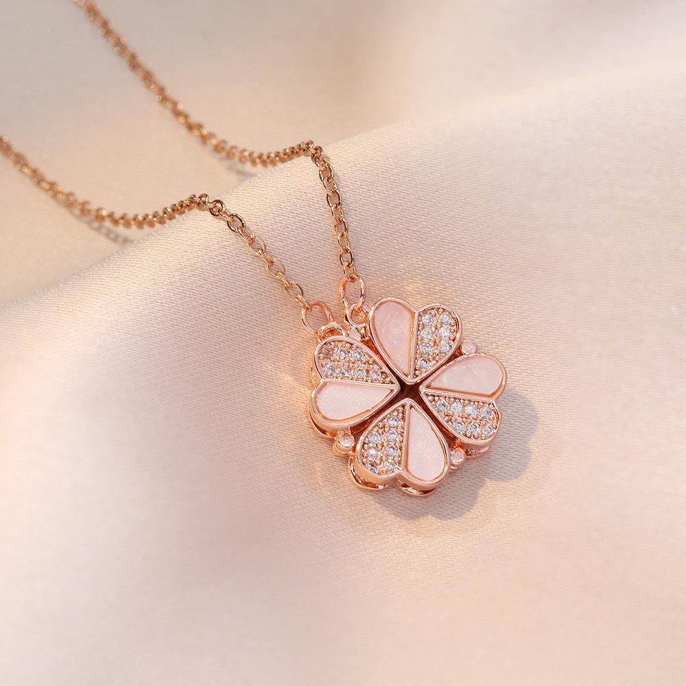 Collar de oro rosa