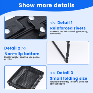 Wellhike xách tay ngoài trời gấp bảng Net đa chức năng trà câu cá dã ngoại cắm trại Bàn cà phê thiết bị nâng lên - Product Image 4