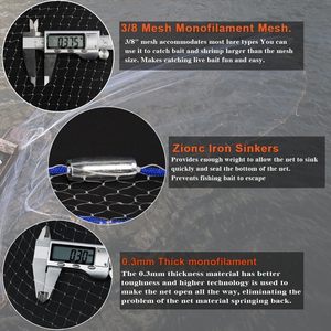 China <strong>Supplier</strong> Nylon Monofilament <strong>Cast</strong> <strong>Nets</strong> <strong>American</strong> or Japanese Style Hand Throw Fishing <strong>Net</strong> Wholesale Price - Product Image 4