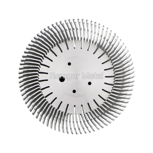 Custom Cnc Turning Extruded Heat Sink Profile Radiator Aluminum Round Sunflower <strong>20w</strong> AR111 Led Bulb Light <strong>Heatsink</strong> - Product Image 3