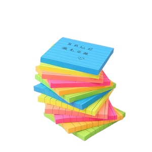 Notas de publicación horizontales 12 Los estudiantes pueden volver a aplicar notas adhesivas de color de papelería de oficina al por mayor - Product Image 1