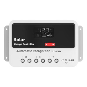 12 В/24 В/48 В автоматический вход постоянного тока PWM контроллер солнечного заряда, регулируемый ЖК-дисплей, регулятор солнечной панели, 10А 20А 30А 40А 50А 60А - Product Image 6