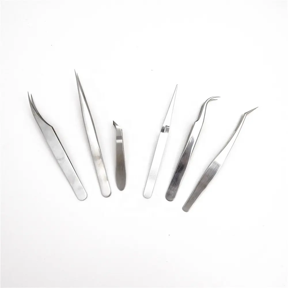 Multi-function Manicure Tweezers Shaping Clip Nail Art Stainless Steel Sticky Drill Tweezers