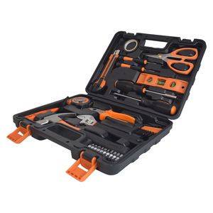 家用组合工具箱所有配件塑料材料OEM 15件装齐全多功能家用工具箱 - Product Image 2