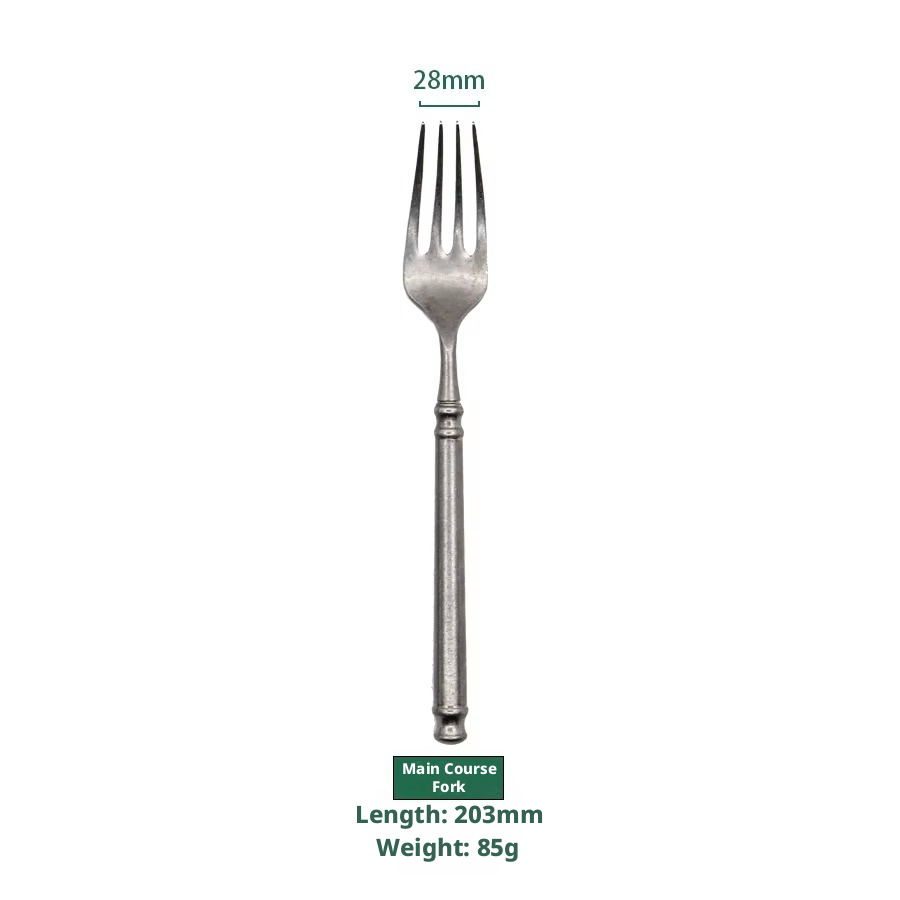 Fourchette de table principale grise