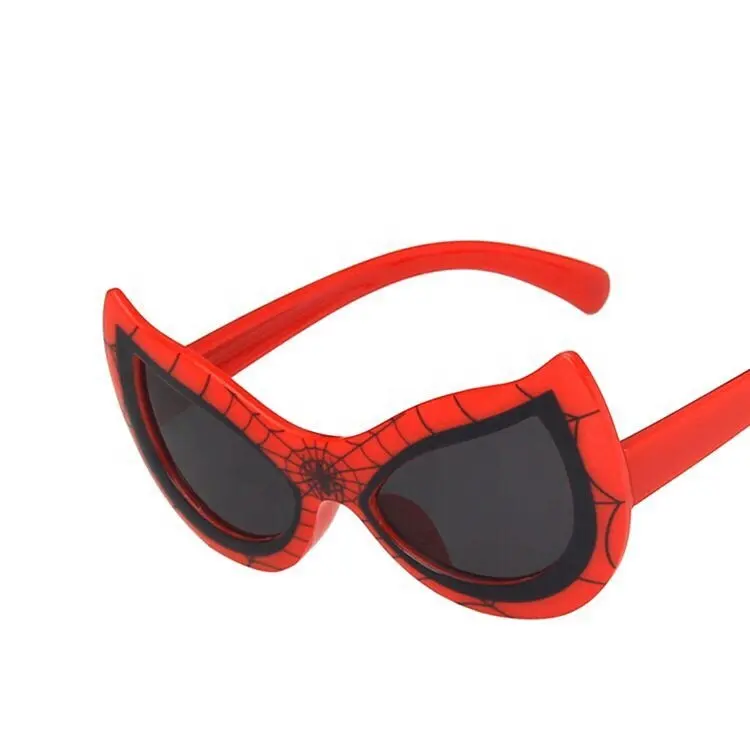 Gafas de sol con montura de Spider-Man para niños, lentes bonitos redondos con UV400, 2020