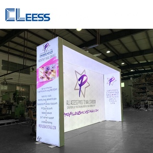 Scatole luminose per fiere Display Design personalizzato telaio in alluminio da pavimento cabina luminosa a Led retroilluminata pubblicitaria modulare - Product Image 2