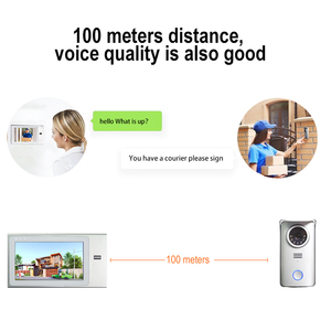Factory Wholesale <strong>Video</strong> Door Bell <strong>Intercom</strong> for Villa 4 Wire <strong>Video</strong> <strong>Intercom</strong> <strong>System</strong> Waterproof <strong>Video</strong> Doorphone - Product Image 4