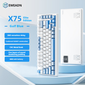 Eweadn X75มาใหม่ยอดเยี่ยมโหมด Tri-Mode ส่วนบุคคล PBT ฉีดสองสีคีย์ทั้งหมดสลับร้อนกลใช้ได้ - Product Image 4