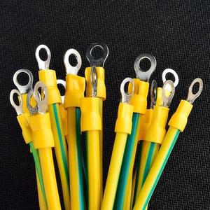 מותאם אישית PVC מבודד נחושת חוט צהוב ירוק הארקת כבל כדור הארץ חוט חשמל כבל