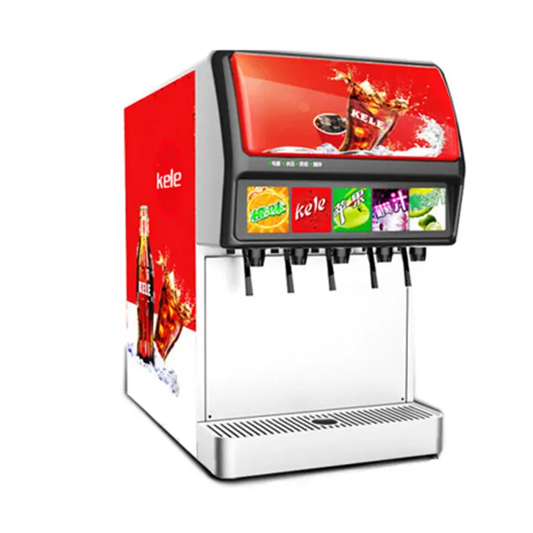 Yüksek kaliteli ticari otomatik All-in-one makinesi gazlı içecek dağıtıcı 3 vana makinesi için soğuk içecek dükkanı