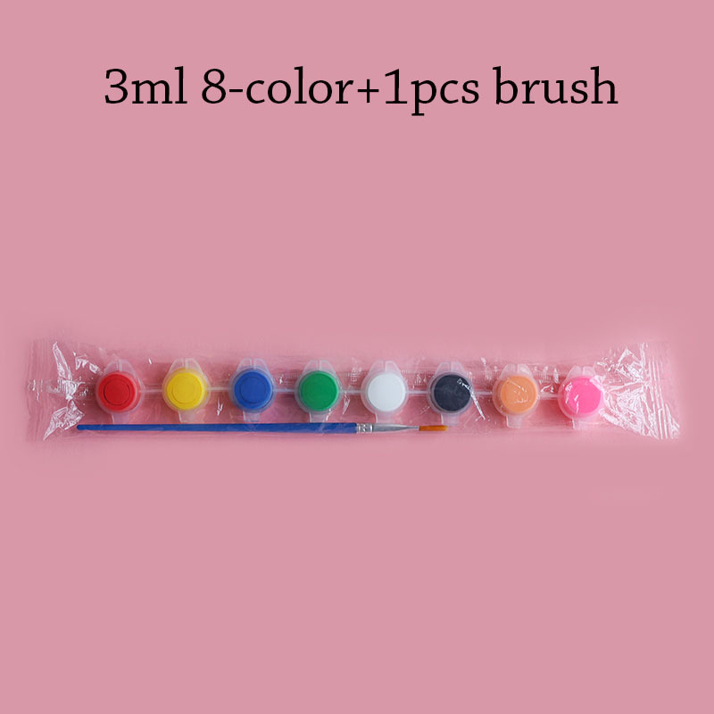 3ml 8-color+1pcs brush