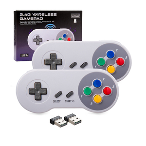 USB 2.4GHz <strong>Wireless</strong> SNES <strong>Controller</strong> Gamepad Compatible with PC MAC Raspberry Pi Linux - Product Image 1