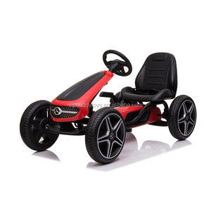 Unisex çocuklar Go-Kart oyuncak araba araba yeni lisanslı Mercedes Benz Carting Kart yaş 5 ila 7 yıl dayanıklı plastikten yapılmış
