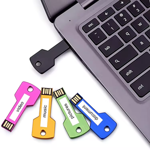 USB2.0 3.0低价交货及时高质量保证不锈钢光滑键形u盘 - Product Image 2