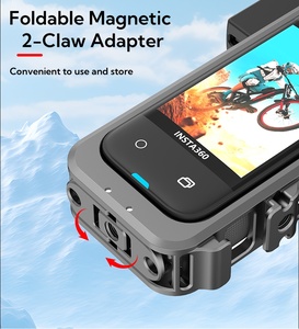 Aluminium Utility Frame for Insta360 X4,Protective Cage,Cold Shoe Interface With <strong>1</strong>/<strong>4</strong>&quot; Threads Foldable Fingers Cold Shoe <strong>Mount</strong> - Product Image 6