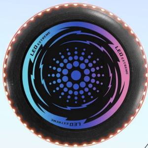 Oem Ultimate Frisbeed Oem Factoryカスタムグローインザダークフリスビー360 Ledsフリスビー非常に明るいフライングディスク