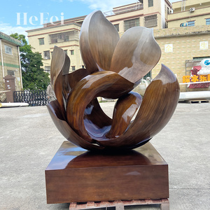 Tác phẩm điêu khắc nghệ thuật kim loại cho khách sạn/nhà hàng/văn phòng - Trang trí trừu tượng cỡ lớn - Có thể tùy chỉnh - Product Image 3