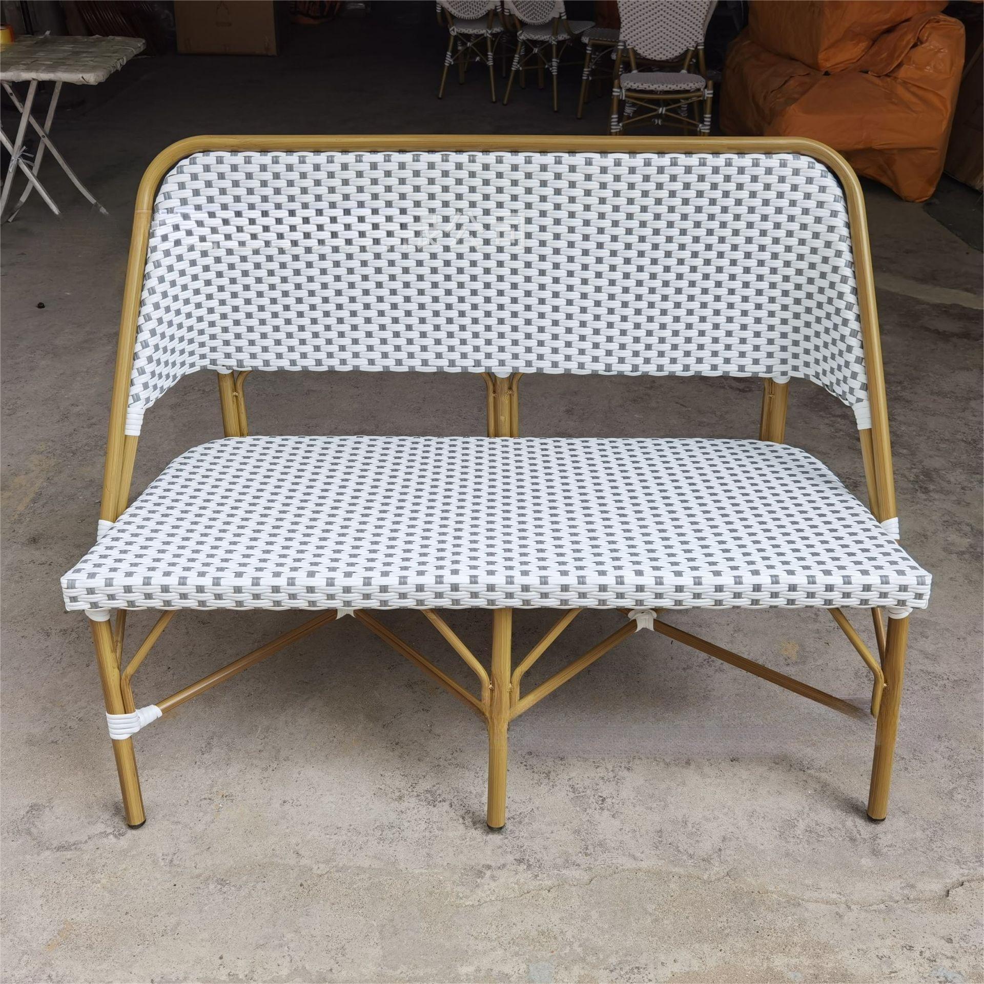 Double rattan sofa 3