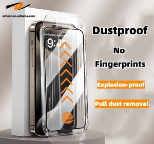 Tozsuz doğru eşleştirme tam kapak ekran koruyucu iPhone 15 14 13 12 11 Pro Max XS X XR 15 14 artı temperli cam - Product Image 6