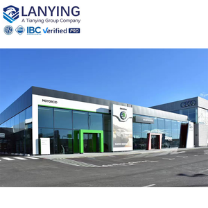 ورشة عمل حديثة مسبقة الصنع من الهياكل الفولاذية مع تصميم مجاني، مستودع، صالة عرض سيارات 4S مع شهادة ISO9001 - Product Image 3