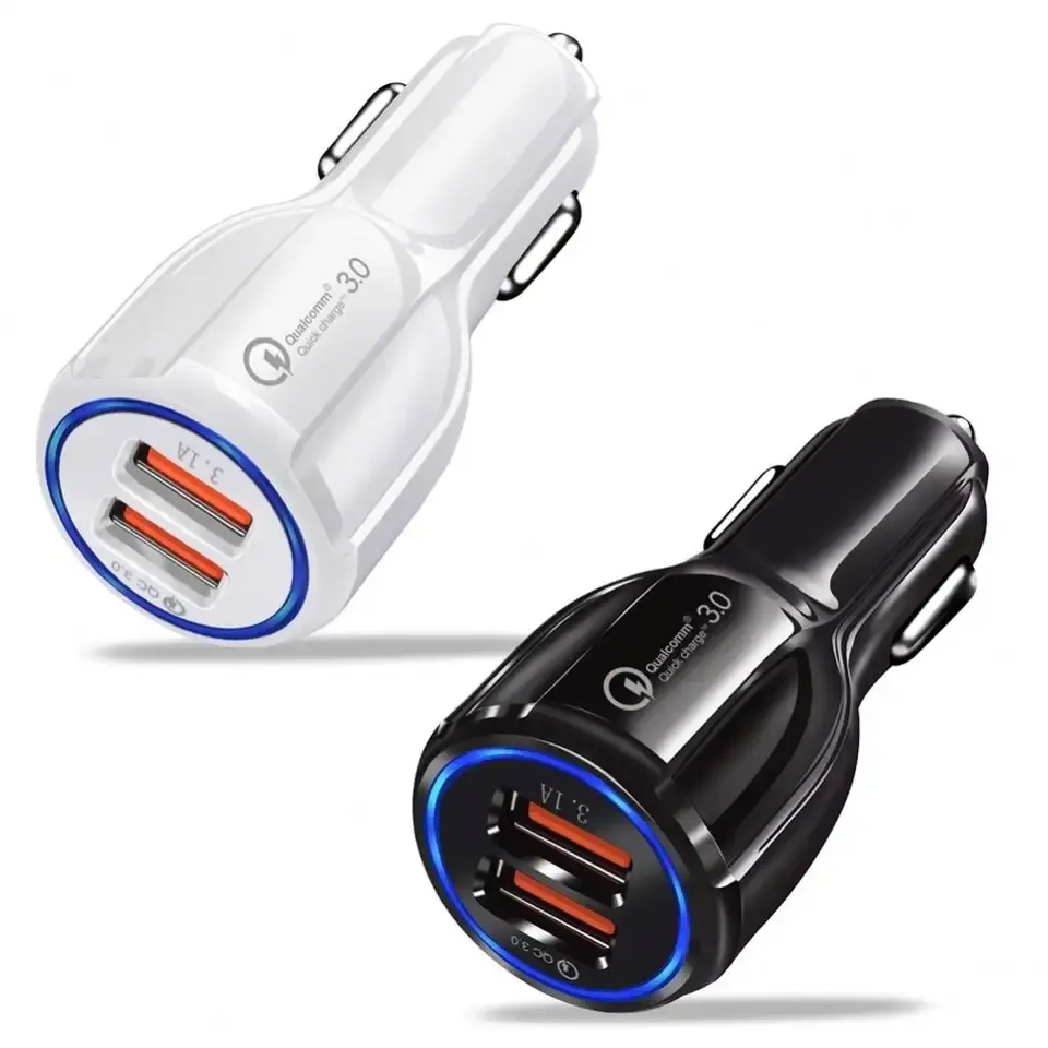 Premium Car Charger Quick Charge 3.0 for Samsung Fast Car Charging for Xiaomi iPhone 14 13 QC3.0 Mobile Phone USB Charger