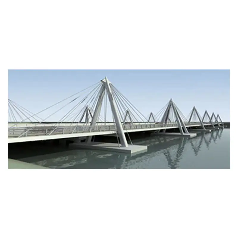 Pontes para pedestres de aço pré-moldado de grande envergadura e alta qualidade na China