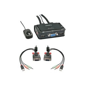LINDY VGA <strong>KVM</strong> <strong>Switch</strong> <strong>2</strong> Port USB <strong>2</strong>.0 Audio Compact USB <strong>2</strong>.0 Audio/Mikrofon ( 91992579779 )
