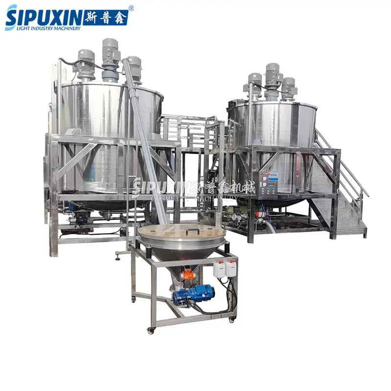 ماكينة صنع سائل غسيل الأطباق سعة كبيرة من Sipuxin خزان مزج الصابون مزود بمهرج