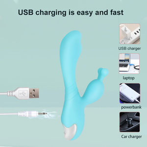 LOTUSIF Parrot-2 One Click <strong>Climax</strong> Accelerating Eight Frequency Double Head Vibration Rabbit Vibrator for Woman - Product Image 6
