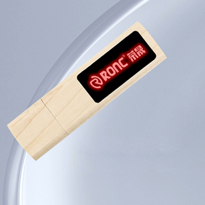 ライトアップペンドライブカスタマイズされたロゴECO木製USBフラッシュスティック8GB16GB 32GB 64GB128GBフラッシュメモリメープルウッドUSBフラッシュドライブ - Product Image 3
