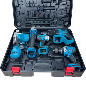 YOUTAI Drop Shipping <span class=keywords><strong>5</strong></span> <span class=keywords><strong>in</strong></span> <span class=keywords><strong>1</strong></span> fırçasız lityum matkap yüksek güç elektrik anahtarı açı öğütücü pil Combo güç aracı seti - Product Image 2