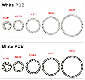 WS2812B Modul Streifen 24 Bits 24 X WS2812 5050 RGB LED Ring Lampe Licht mit Integrierte Treiber RGB 24 Für arduino LED Modul