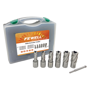 Hole Cutter <strong>Weldon</strong> Shank 12/14/16/18/20/22*30mm HSS Annular Cutter Set for Magnetic Base Drills Metal Cutting - Product Image 1
