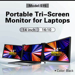 14 "FHD IPS อุปกรณ์ขยายหน้าจอแล็ปท็อปแบบพกพาสามช่องชนิด-c/hdmi plug Play 16:10 13.3"-16 "จอแสดงผลแบบขยาย - Product Image 2