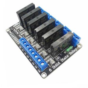 DC 5V 12V 24V <strong>3</strong>-24V 6 <strong>Channel</strong> SSR <strong>Module</strong> AC 240V 2A DC 50V 2A Output High Level Low Level Trigger Solid State <strong>Relay</strong> <strong>Module</strong> Board - Product Image 2