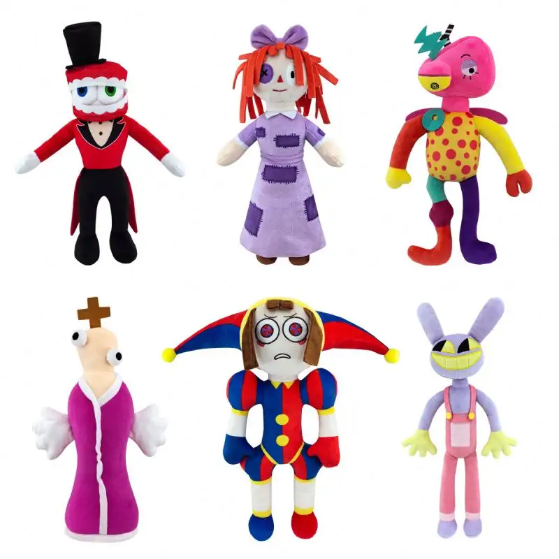 El increíble payaso de circo Digital juguetes de peluche muñecas de dibujos animados peluches figura de Animal relleno Joker Pomni Jax muñeca